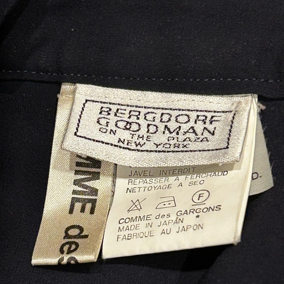 Vintage Comme des Garcons for Bergdorf Goodman Knee-length Skirt Side Zip Size M - Picture 5 of 7